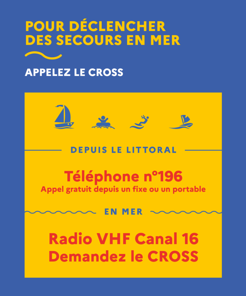 J’appelle les secours en mer