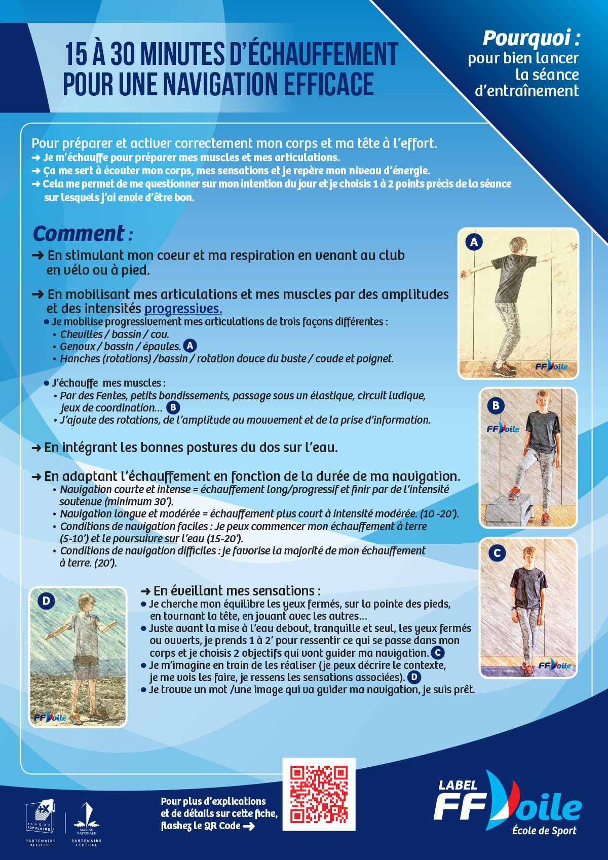 Conseils de la Fédération française de voile (FFV) pour s’échauffer