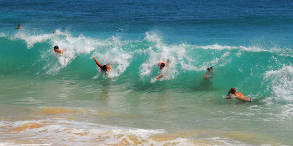 Danger : vague cassante (shorebreak)